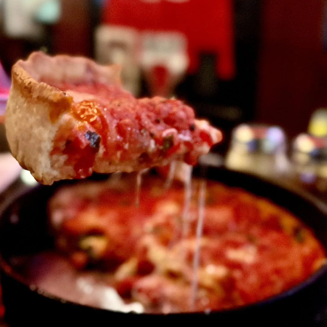 Pizano's Pizza & Pasta - deep dish slice