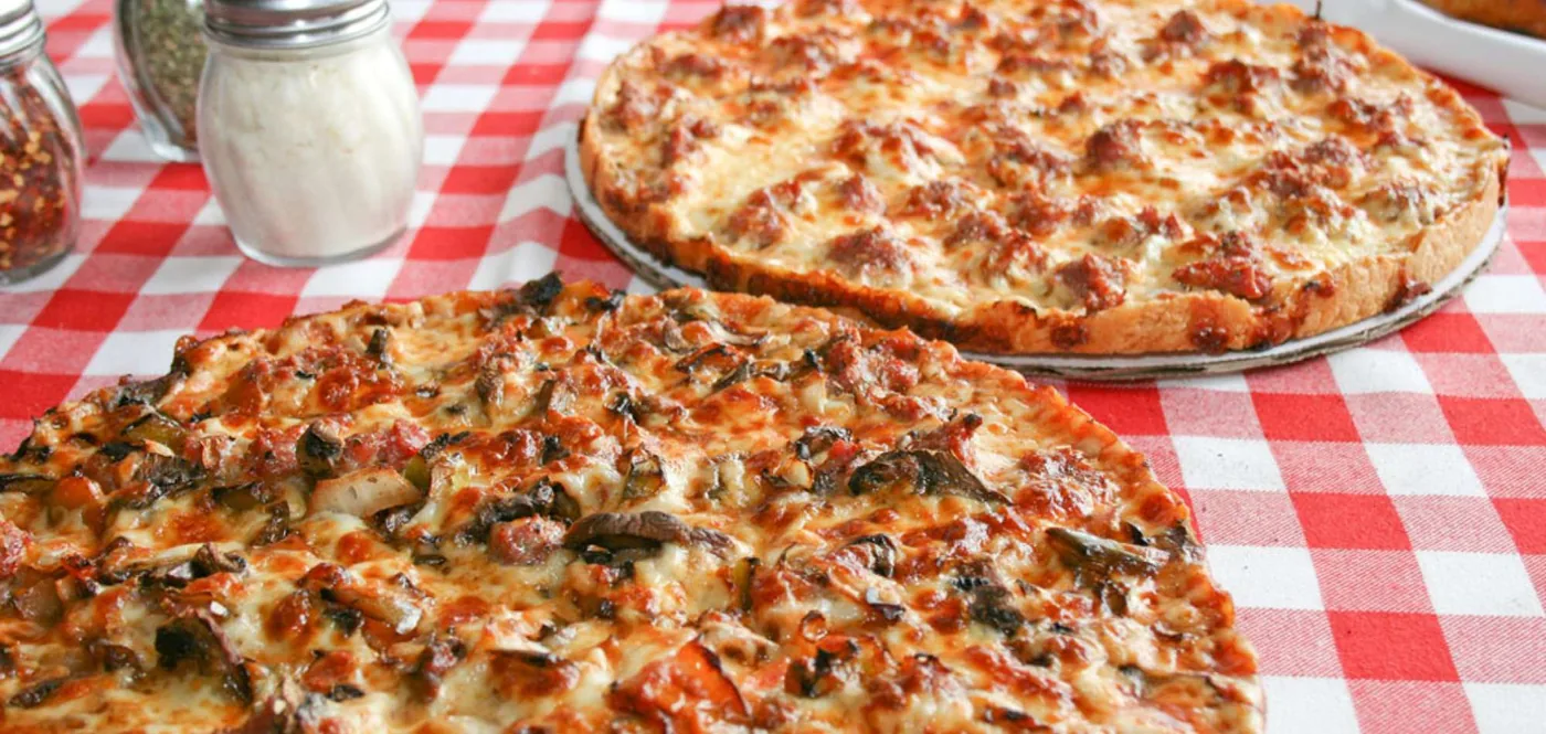 Pizano's Pizza & Pasta - thin crust pizza