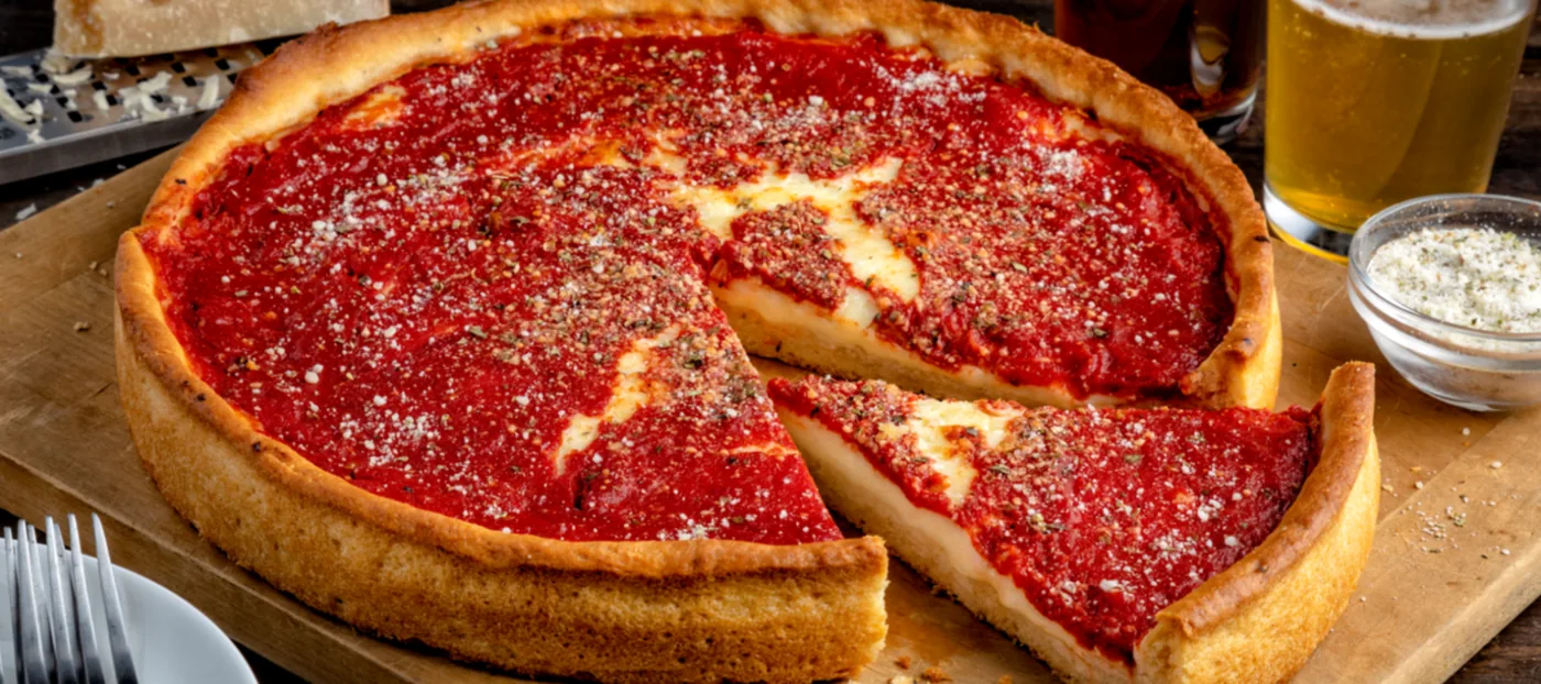 Pizzeria Uno - deep dish cheese