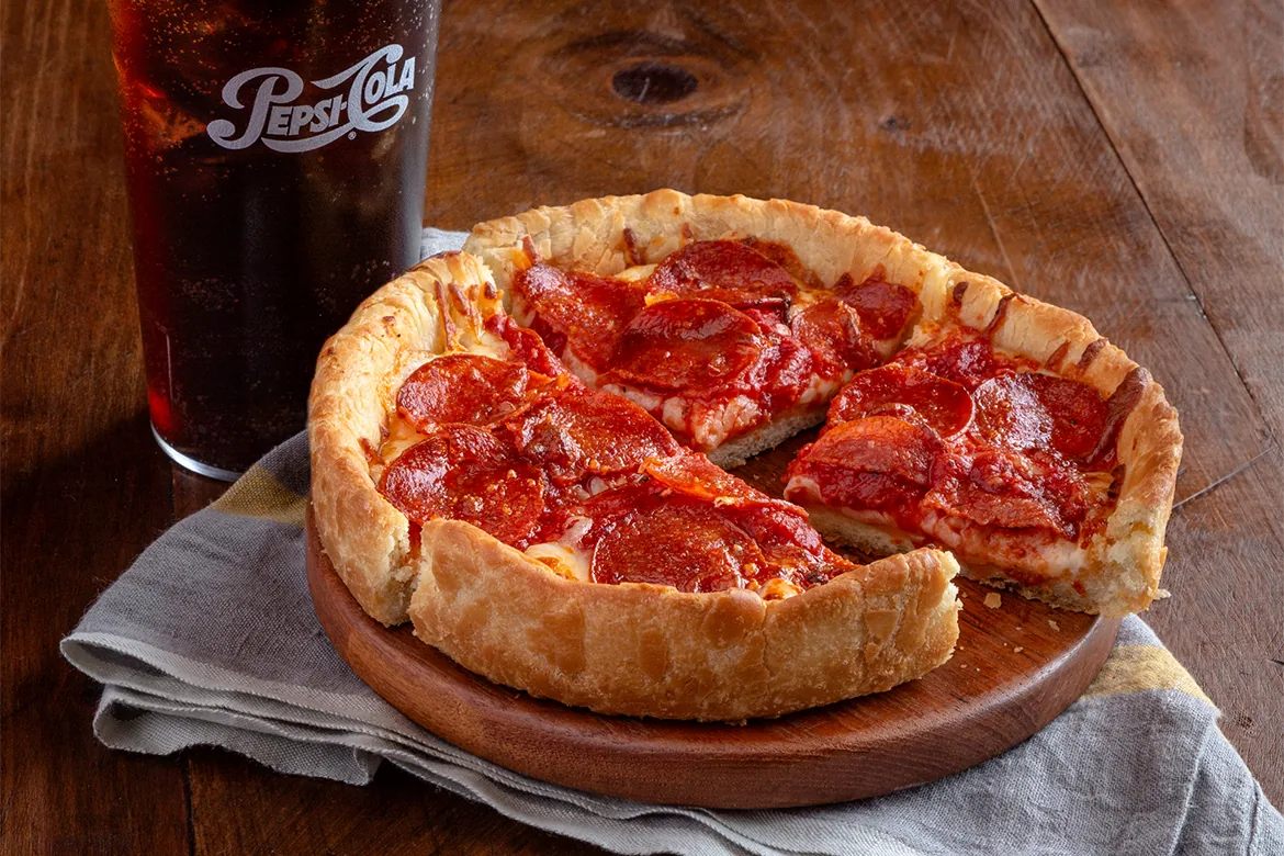 Pizzeria Uno - deep dish pepperoni