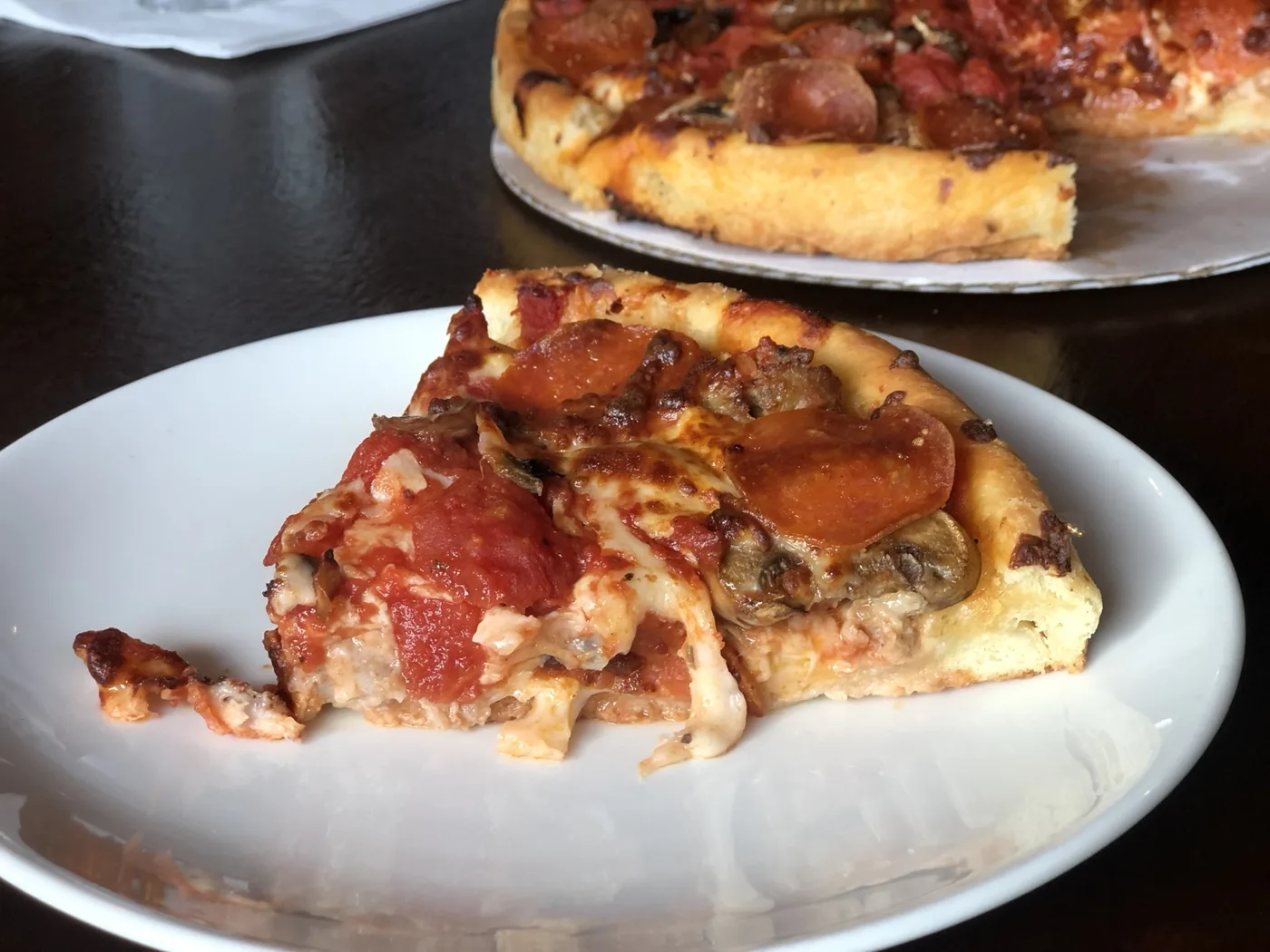 Pizzeria Uno - deep dish slice