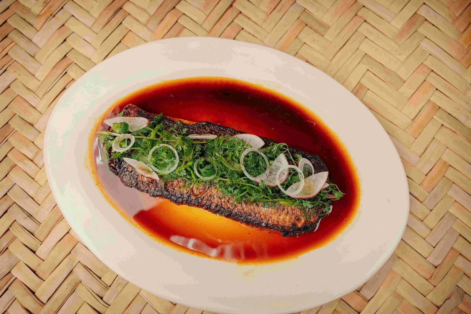 Porfirio's - fish fillet in dark sauce