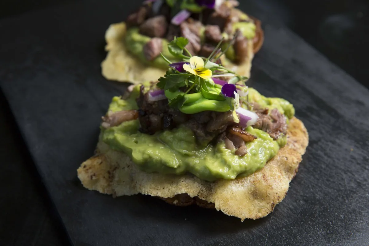 Prendes Moliere - beef tostadas