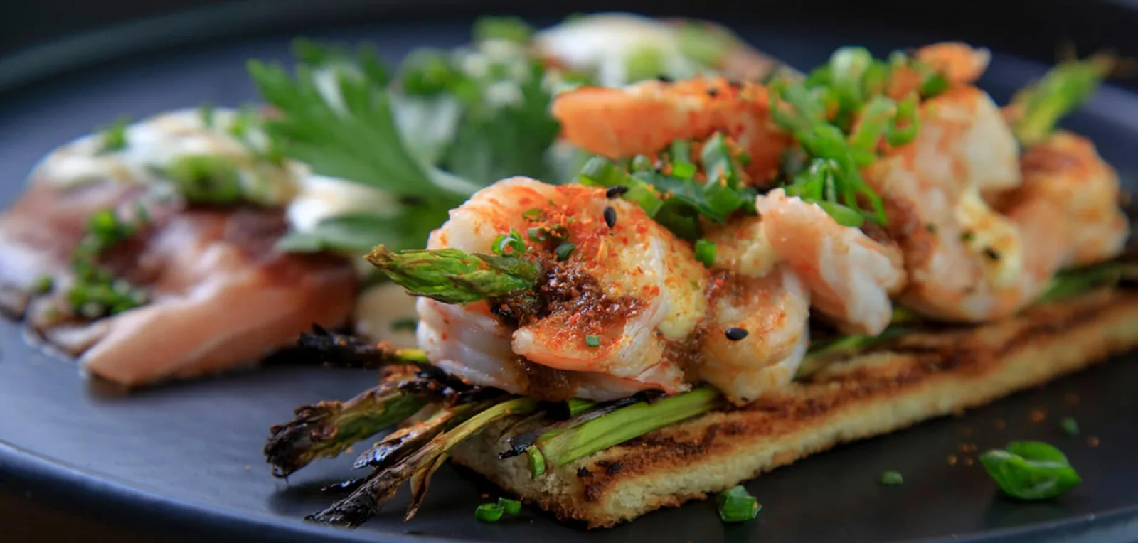 Puntarena - grilled shrimp plate