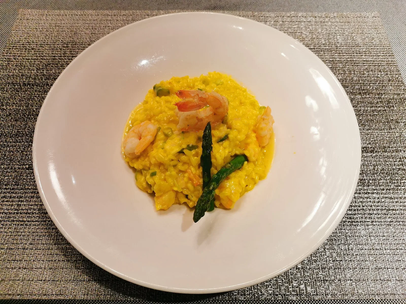 Quattro Gastronomia Italiana - saffron risotto with shrimp