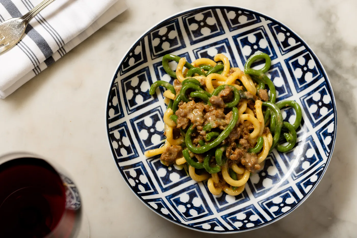 Rezdora - signature pasta gramigna sausage ragu