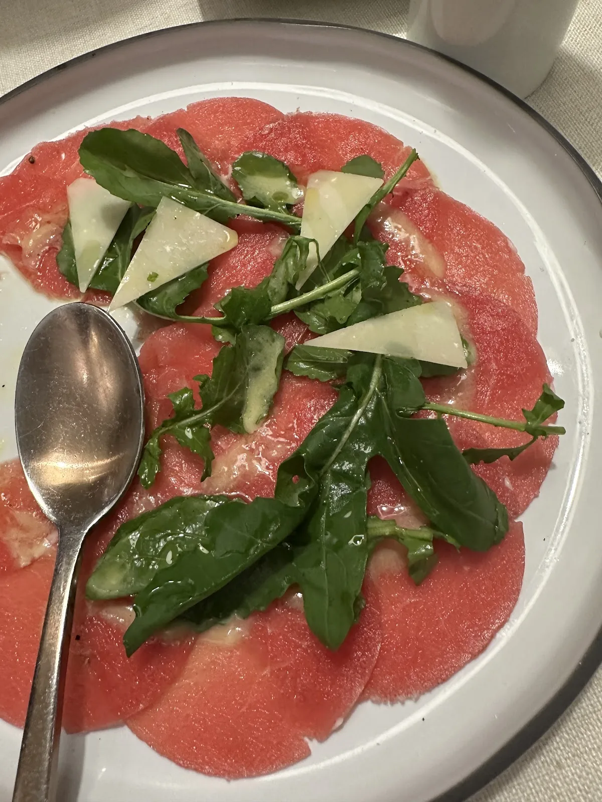 Ristorante Romina - dish beef carpaccio