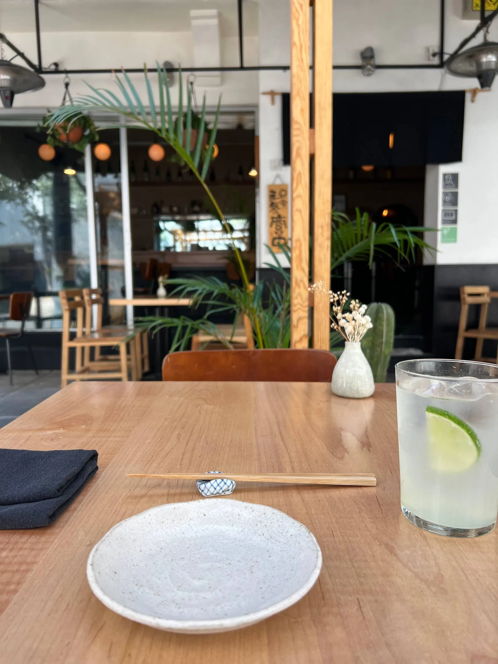 Rokai - table setting by the window
