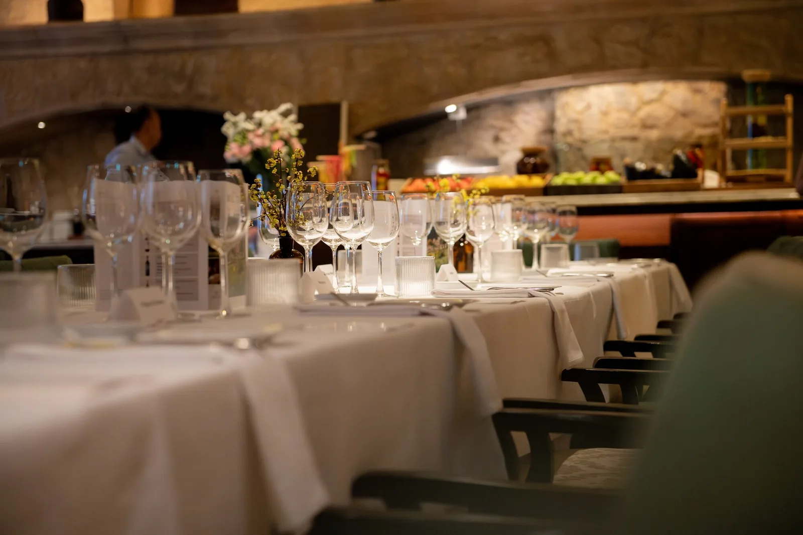 Rossini's - wine dinner banquet table