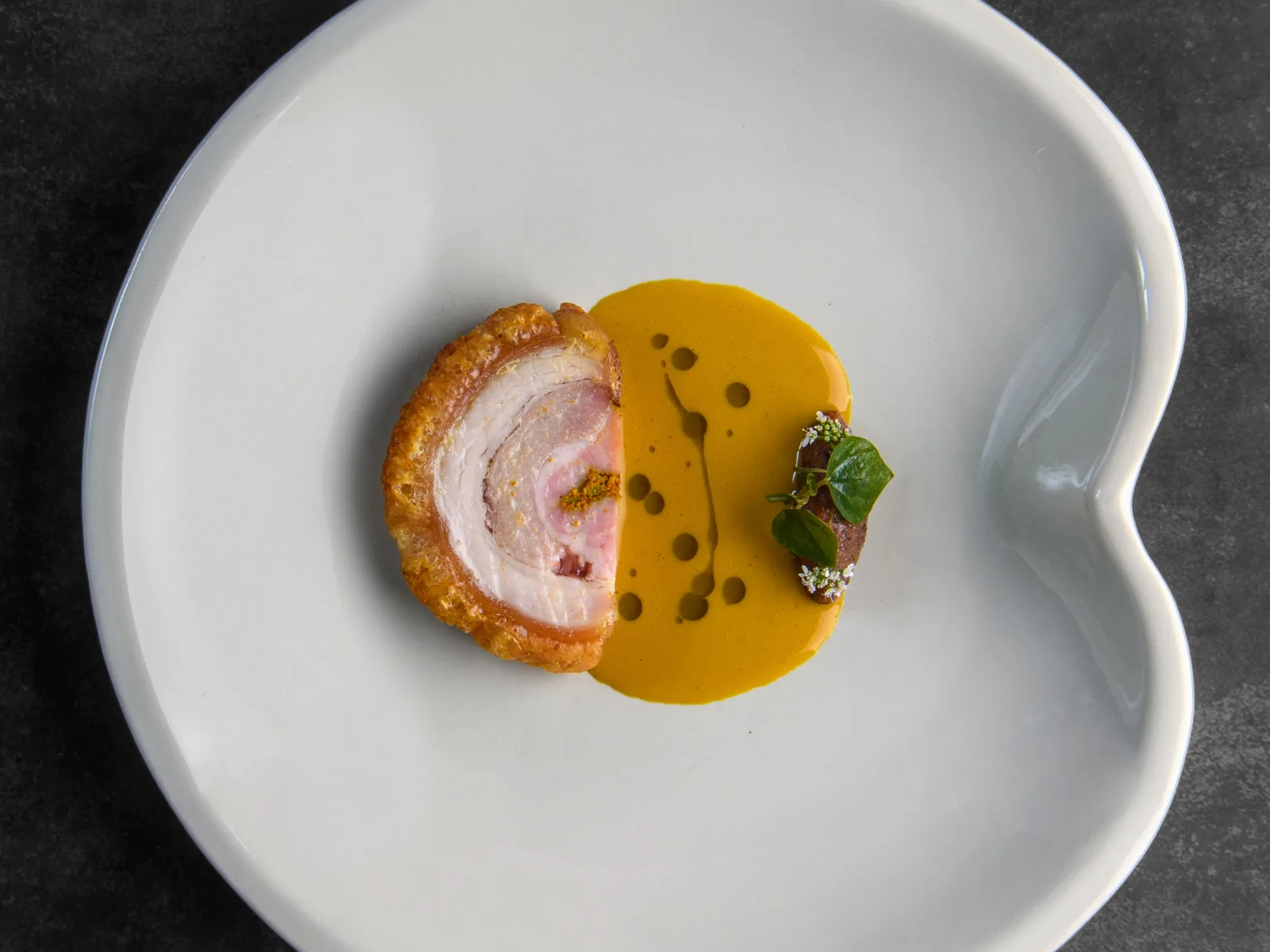 Saawaan - pork passionfruit course