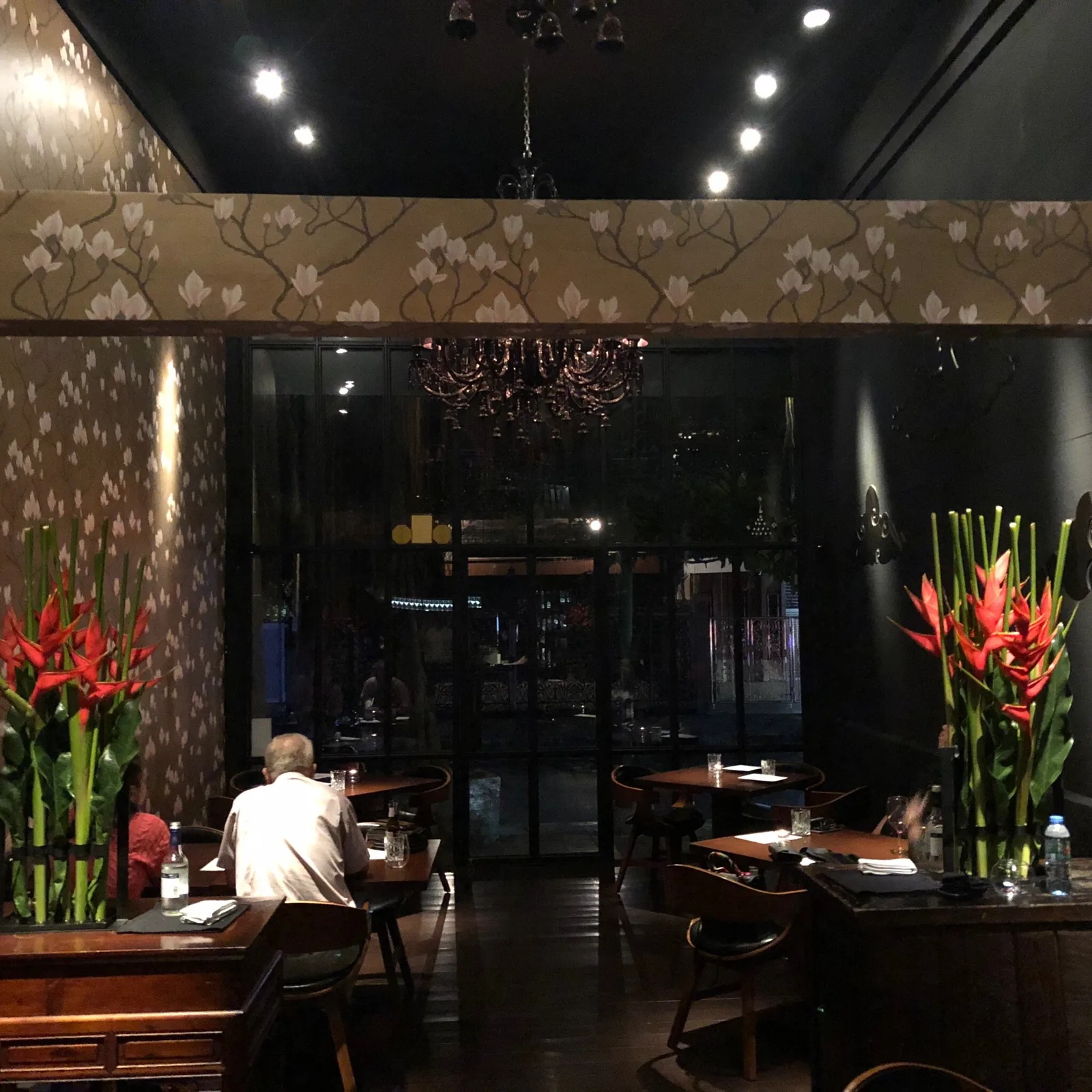 Saawaan - fix main dining room magnolia wallpaper wall