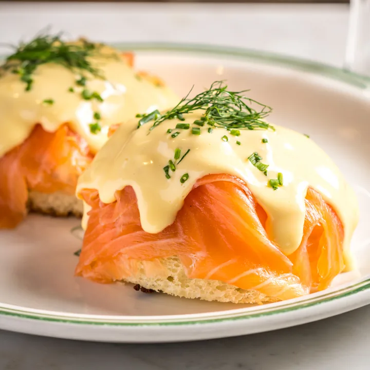 Sadelle's - smoked salmon eggs benedict