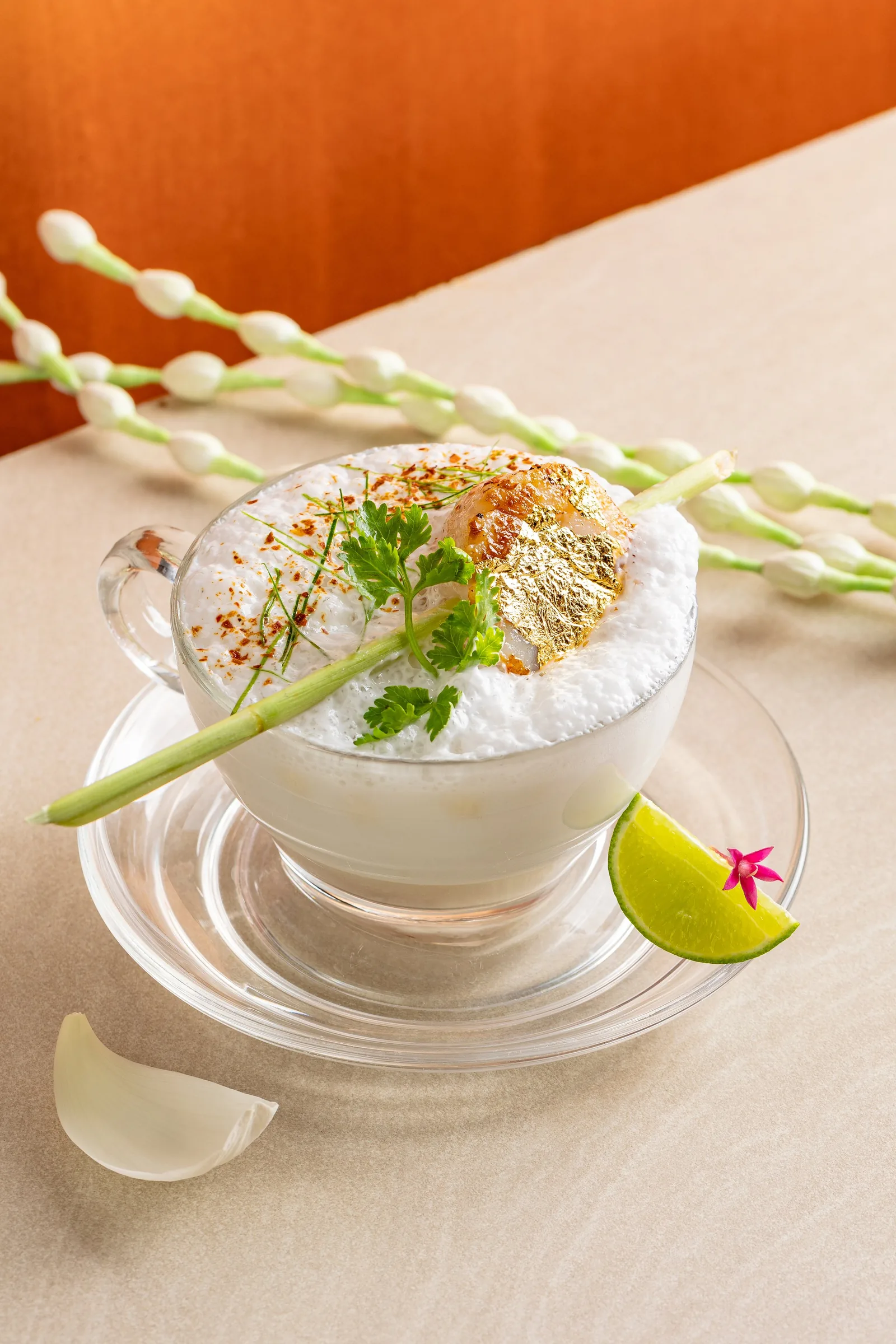 Saffron - coconut drink