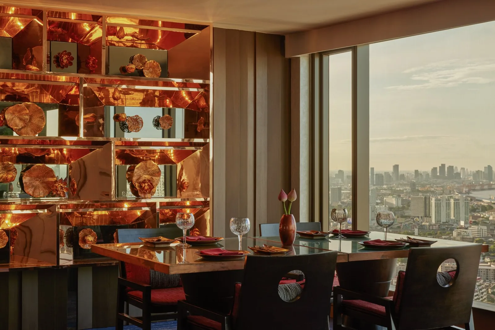 Saffron - fix main dining room signature copper gold l