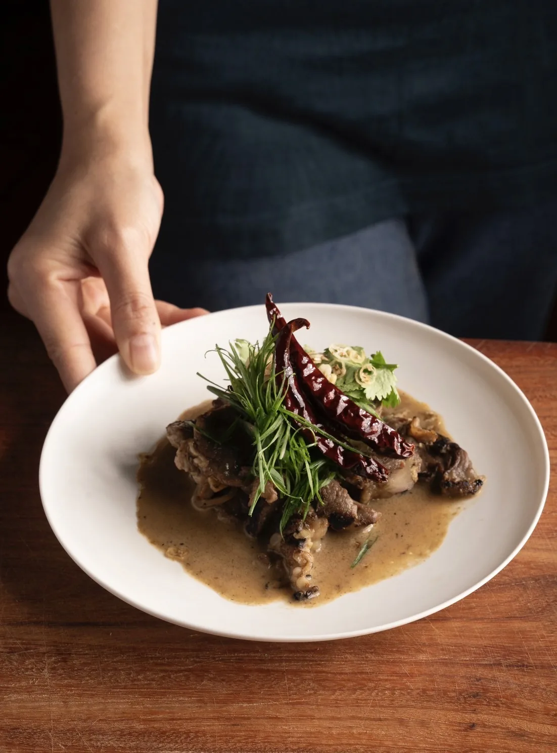Samrub Samrub Thai - braised beef dried chili