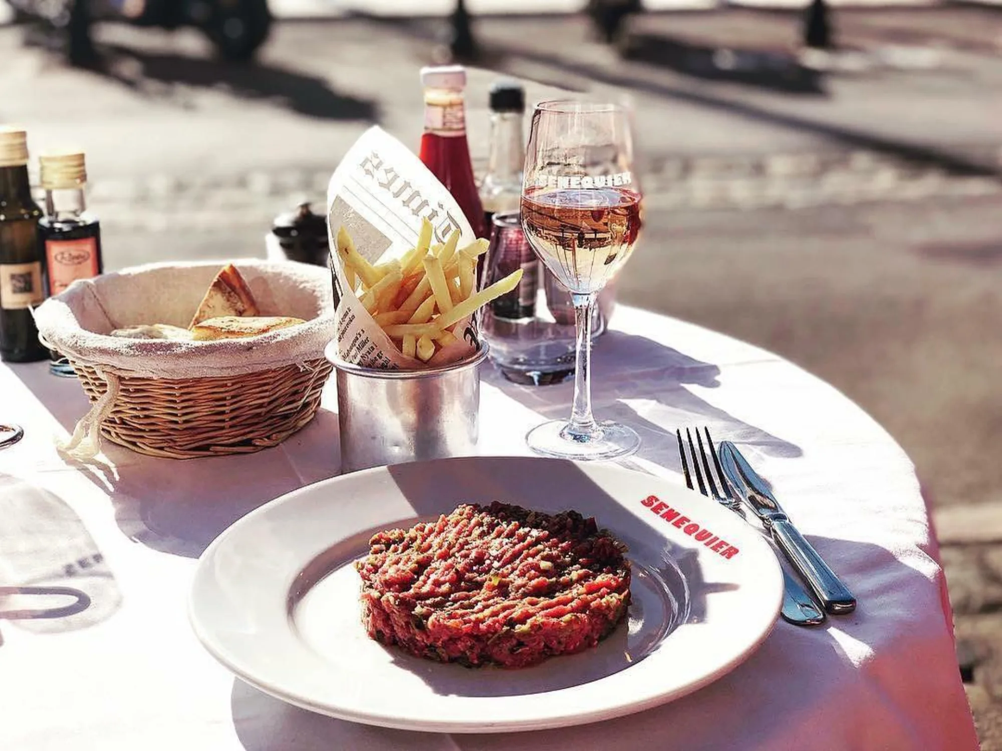 Senequier - steak tartare rose