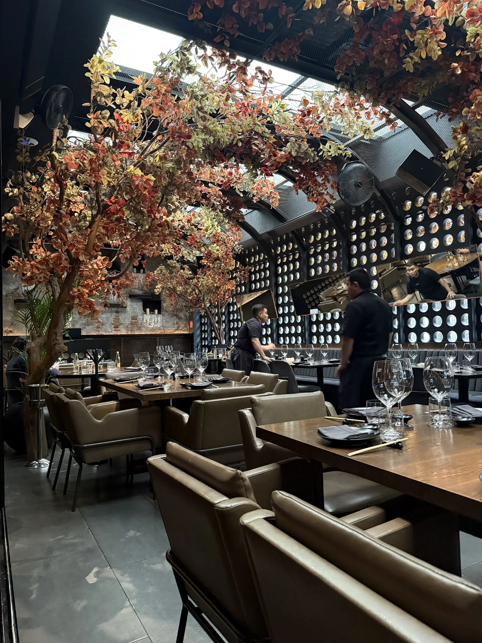 Senora Tanaka - Masaryk - dining room with blossom tree
