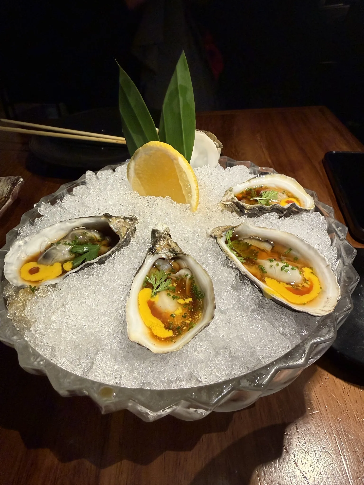 Senora Tanaka - Masaryk - oysters on the half shell