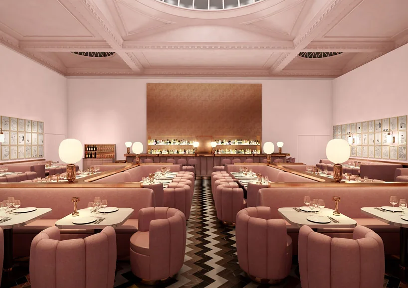 Sketch - pink gallery wall drawings