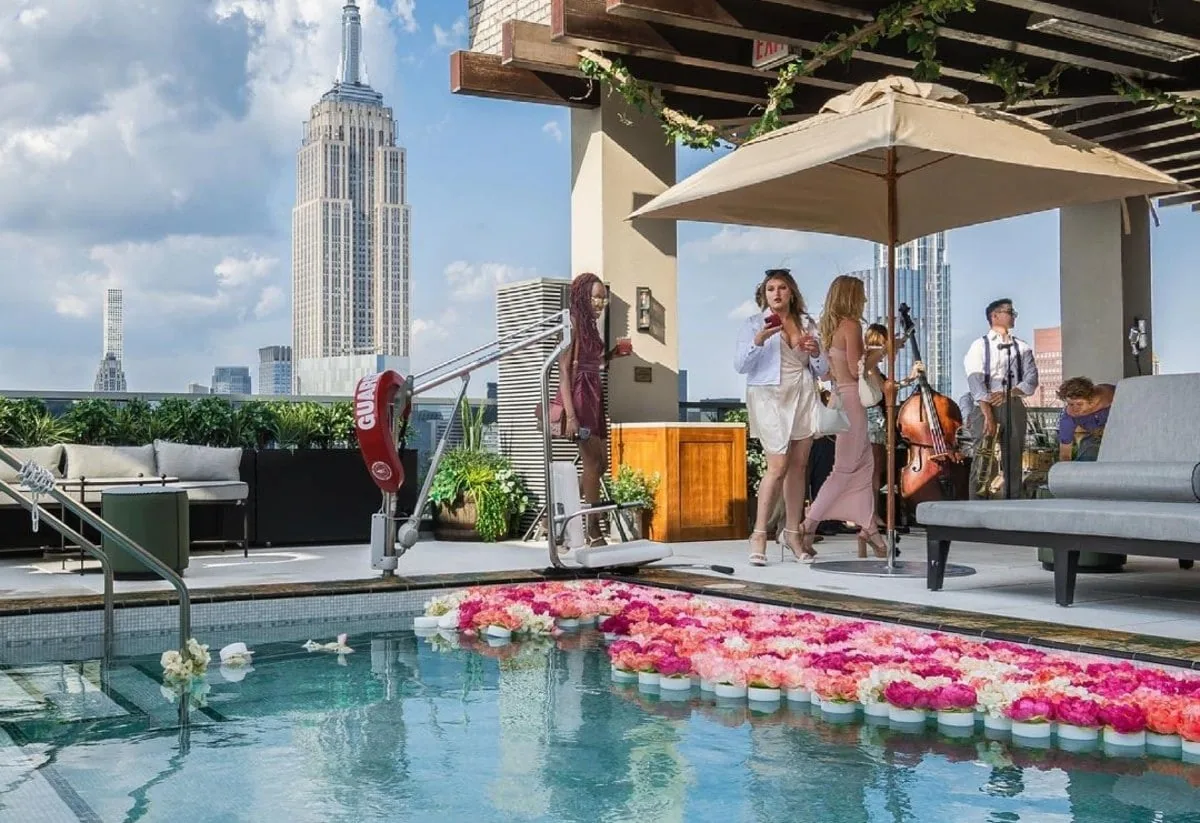Somewhere Nowhere - rooftop pool empire state