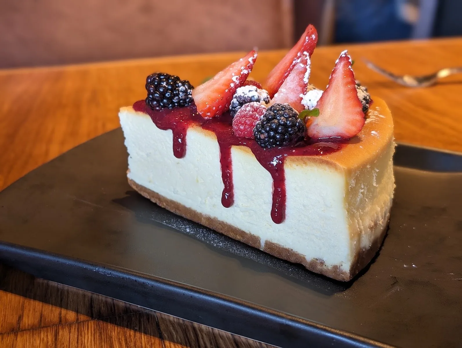 Sonora Grill Prime - berry cheesecake slice