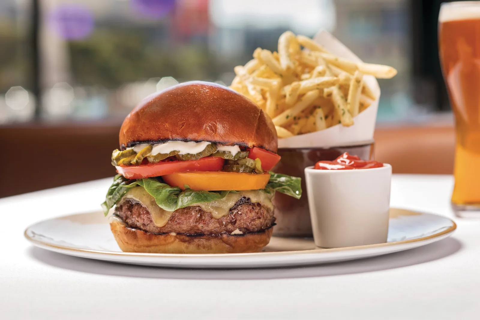 Spago by Wolfgang Puck - prime beef burger
