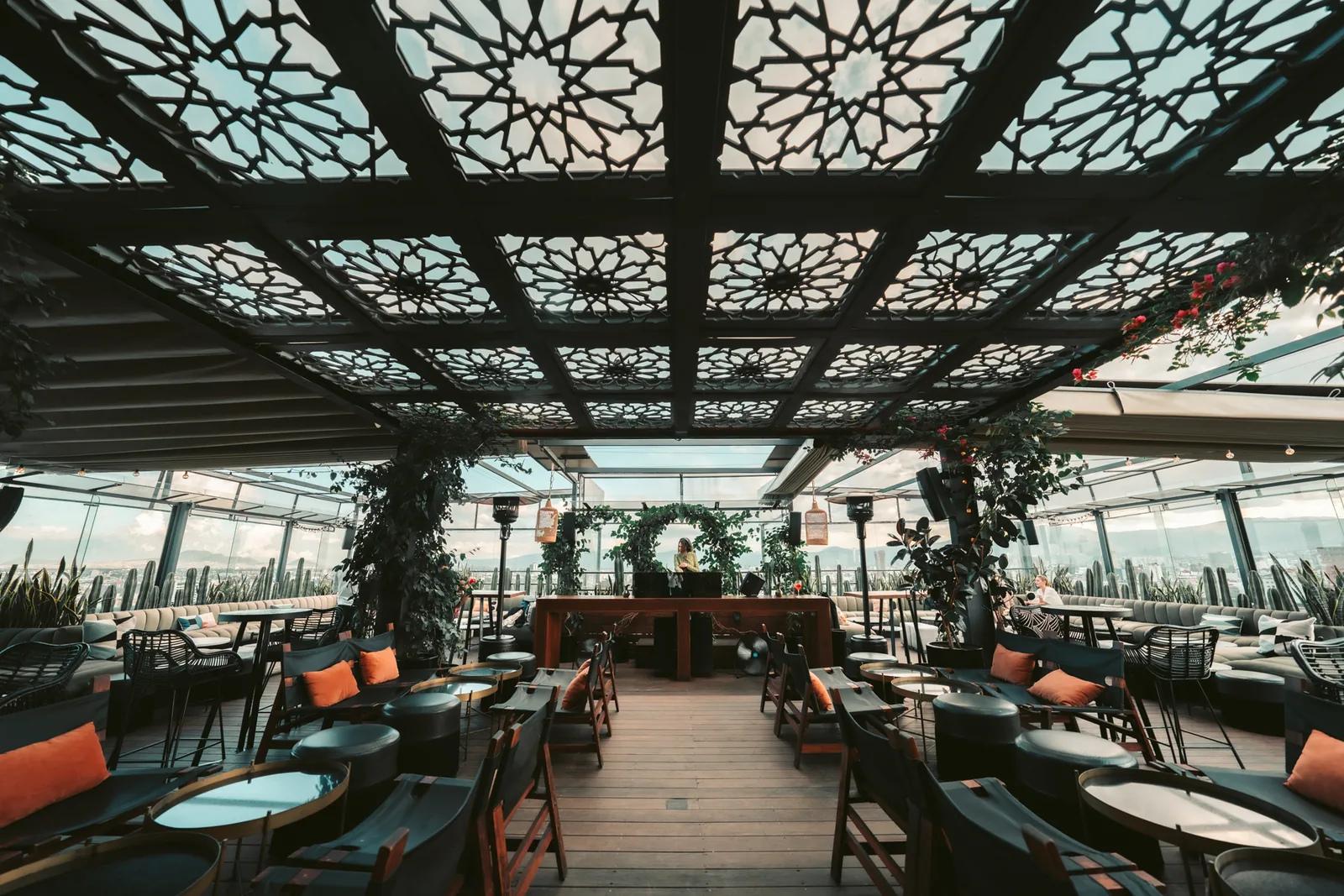 Supra Roma Rooftop - main dining room under supra s perforate