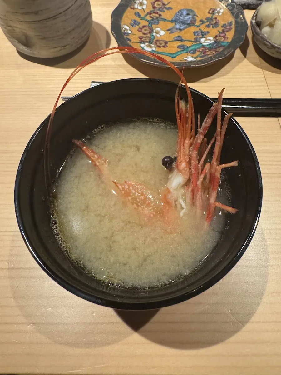Sushi Bar Maumi - miso soup prawn
