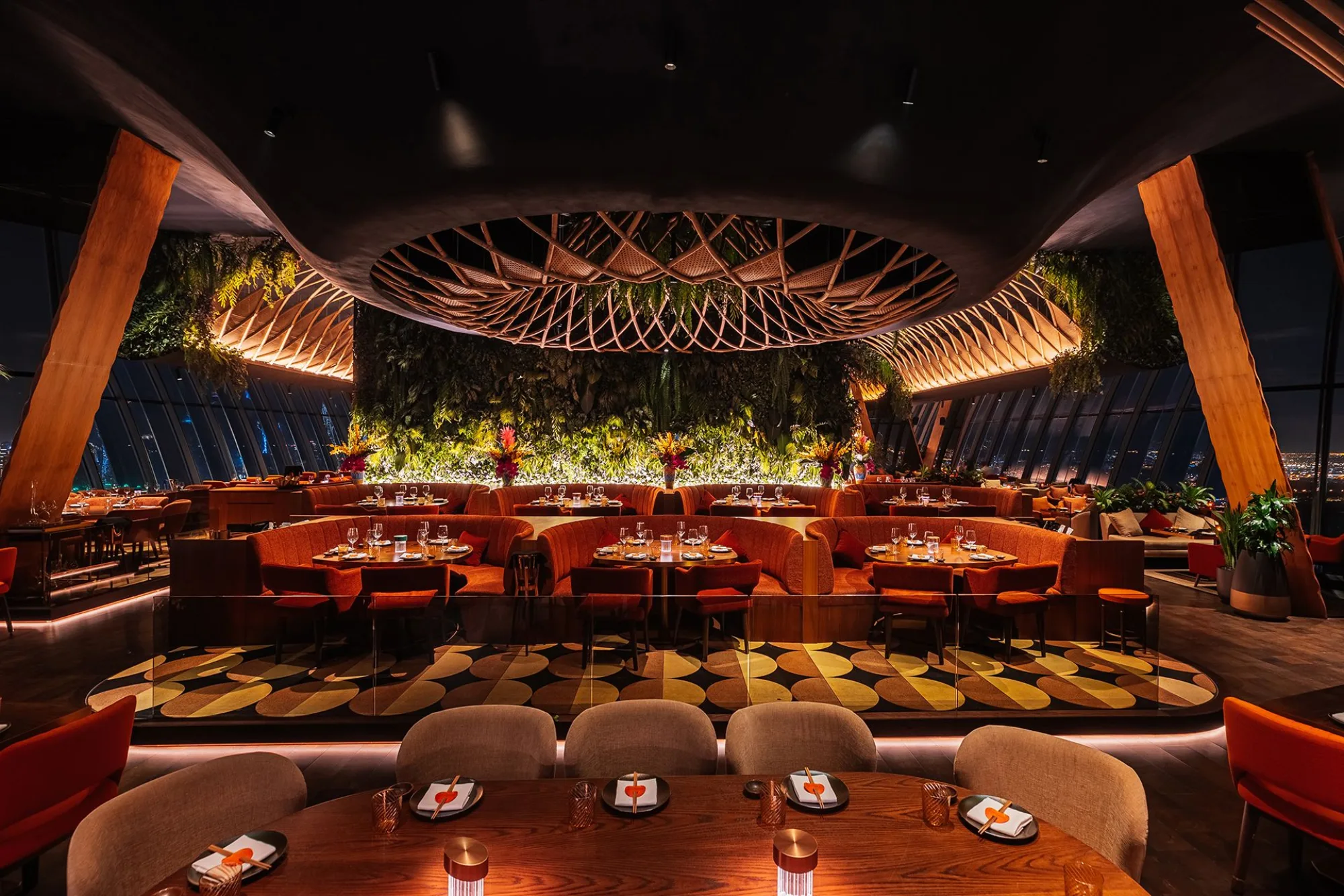 SushiSamba - garden booth dining