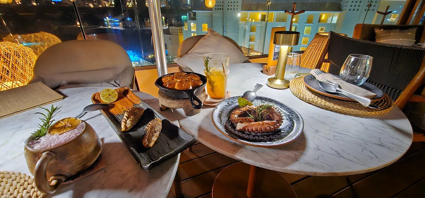 Tamara Beach Club - tamara cabo rooftop dishes