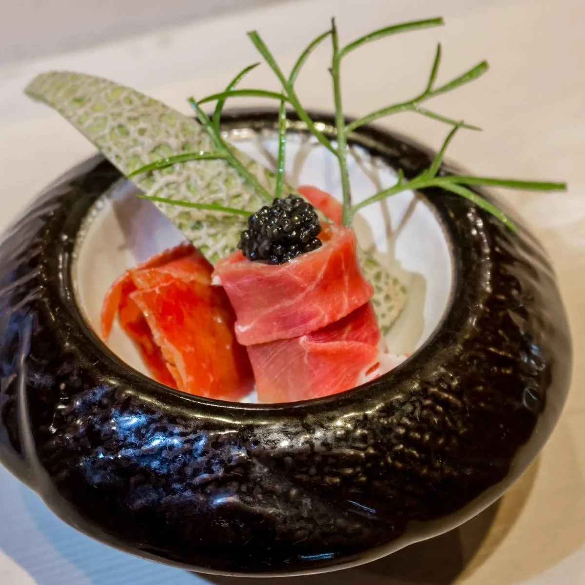 Tenyuu Grand Omakase - wagyu caviar bowl