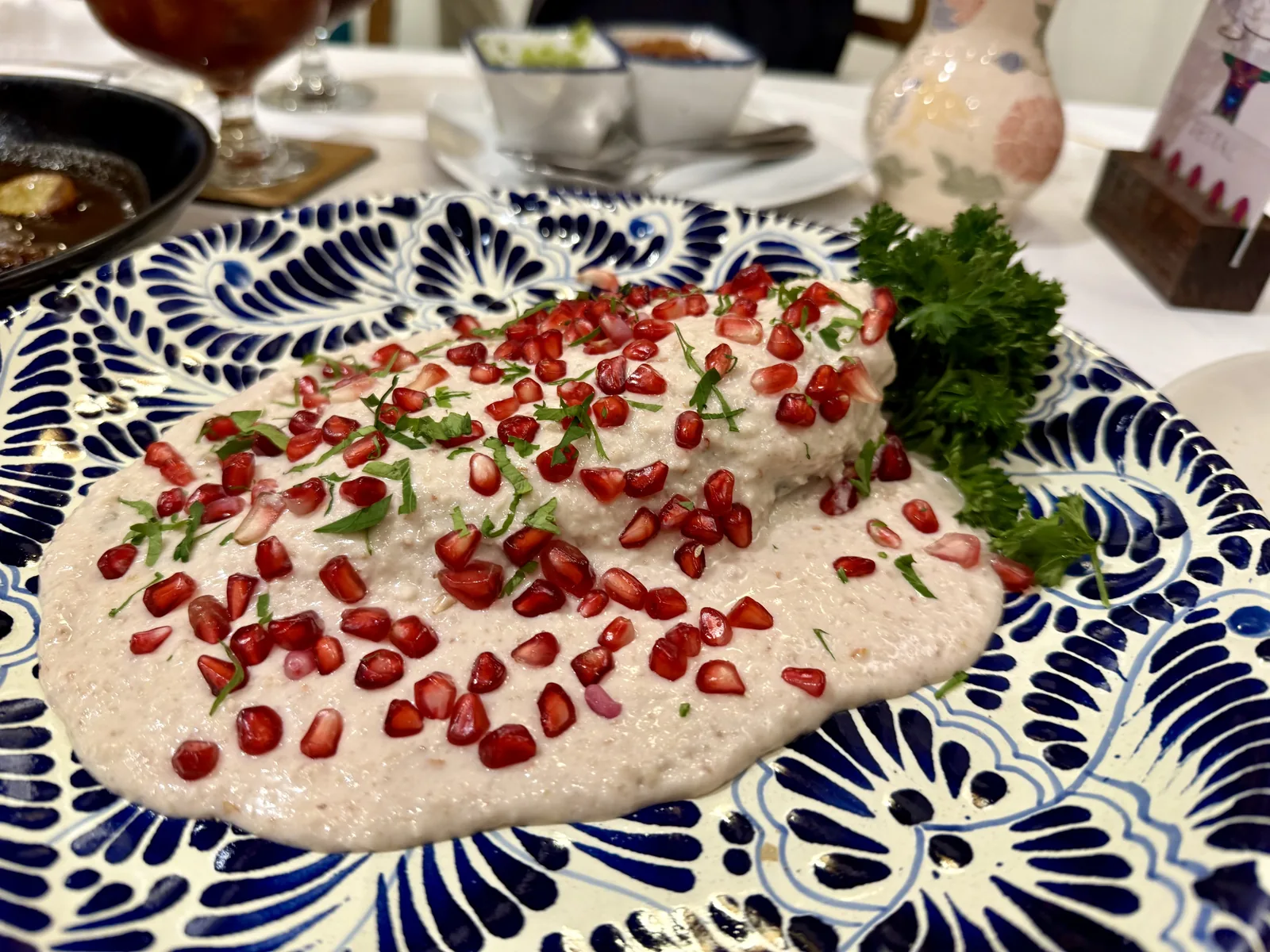 Testal - dish chile en nogada talavera