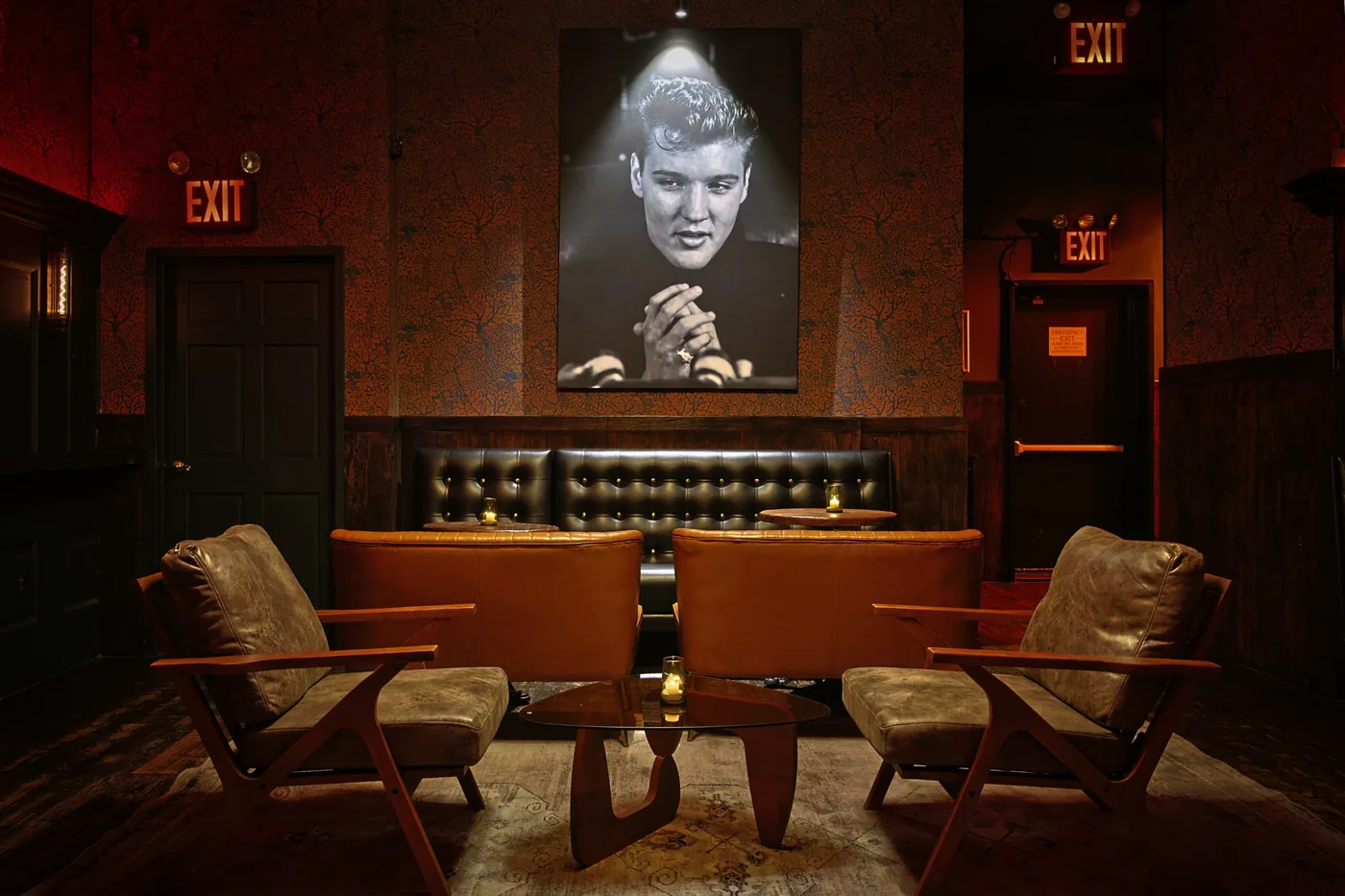 The Concord - lounge elvis mural