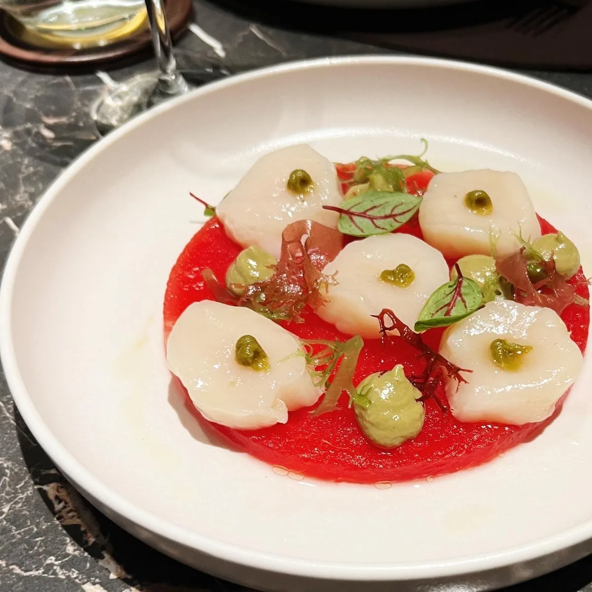 The Crystal Grill House - scallop crudo