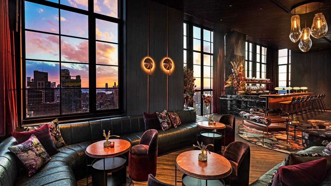 The Fleur Room - sunset skyline view
