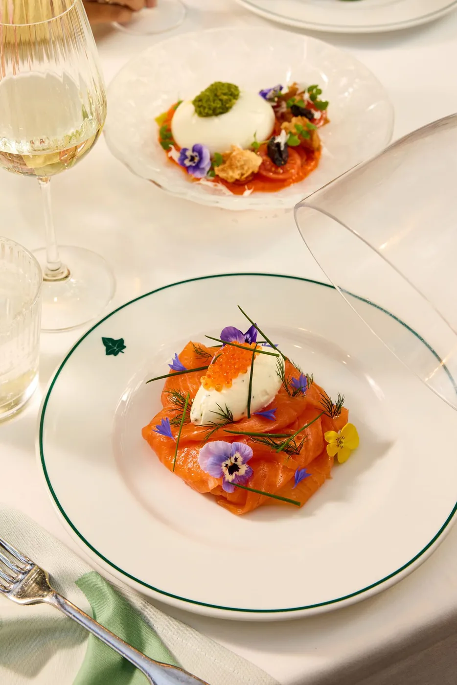 The Ivy - smoked salmon starter
