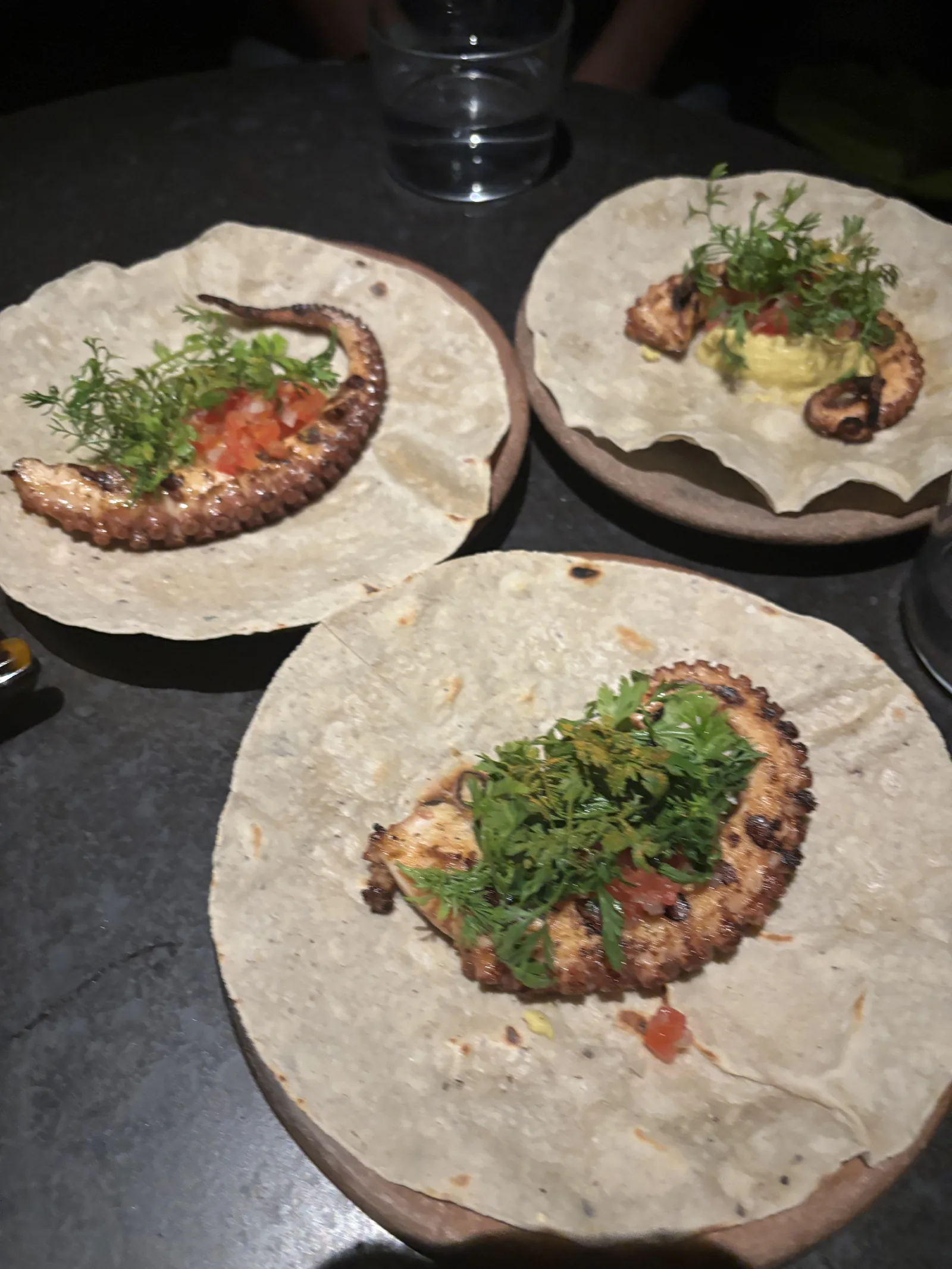 Ticuchi - dish octopus tostadas