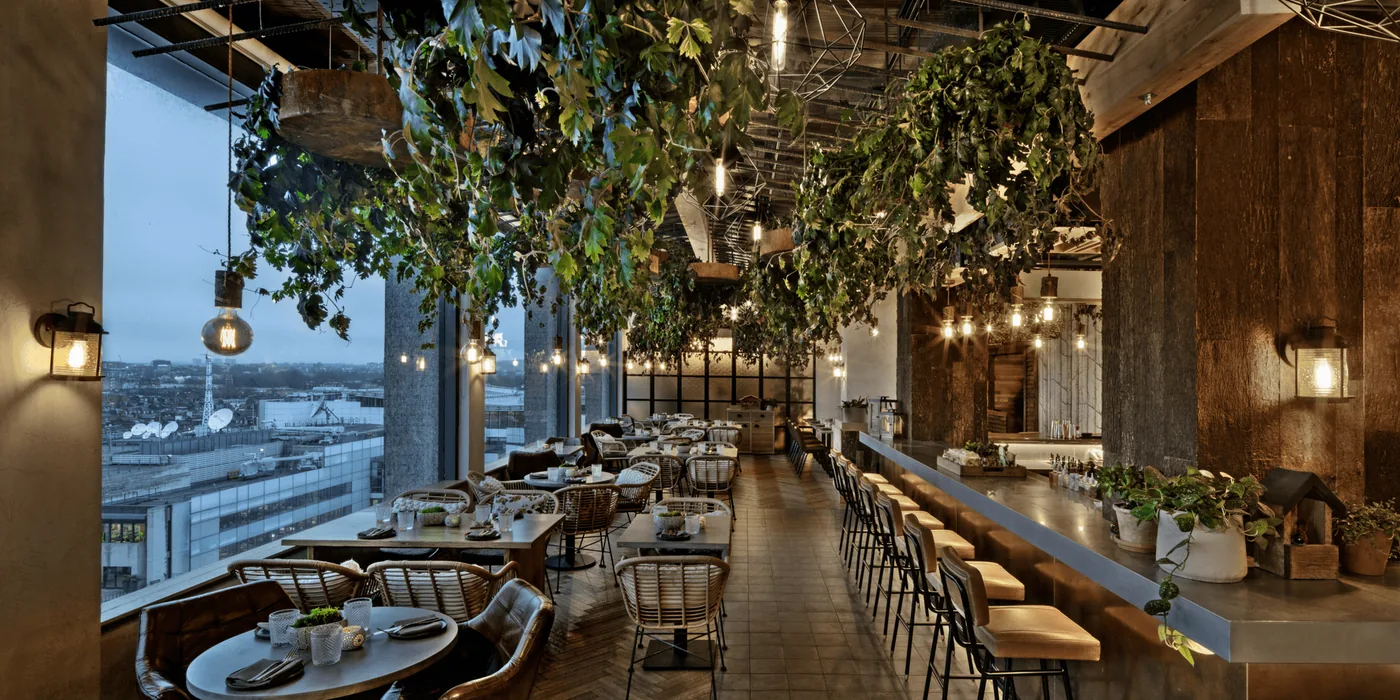 Madera at Treehouse London - dining room night