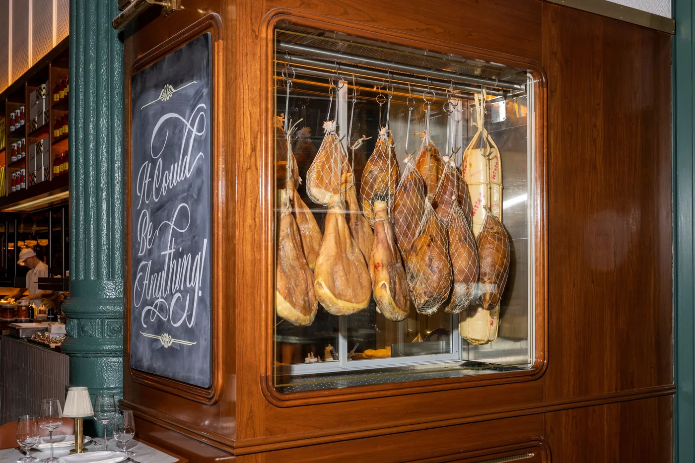Torrisi - salumi case decor