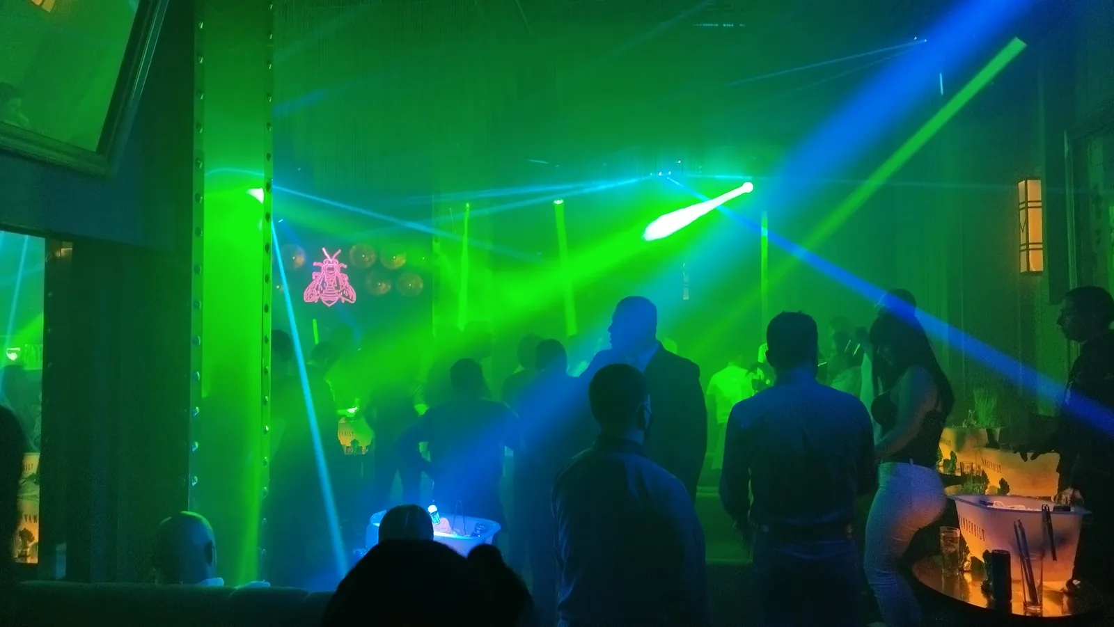 Vanderbilt Polanco - dance floor under green lasers