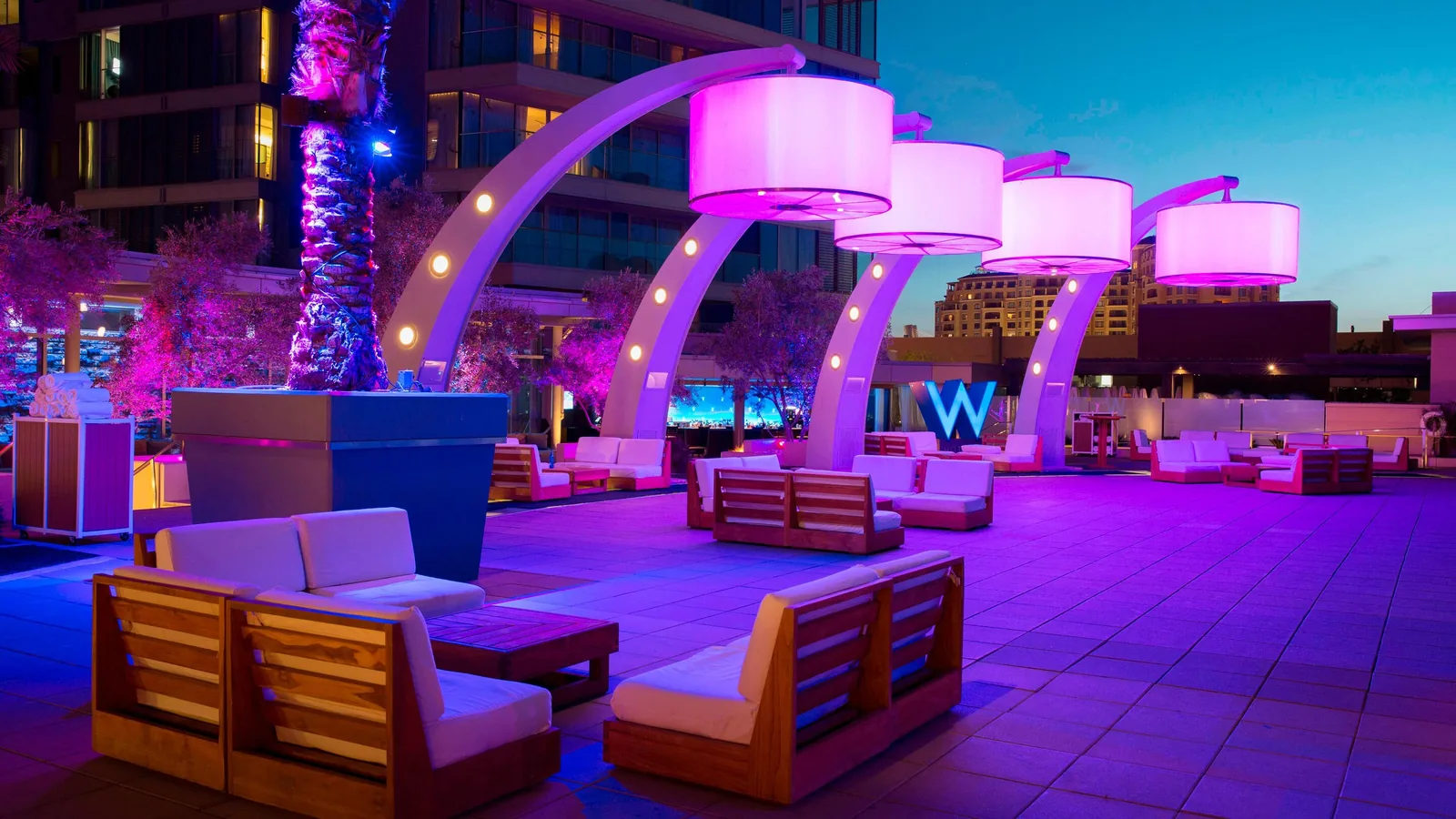 WET Deck at W Scottsdale - night party