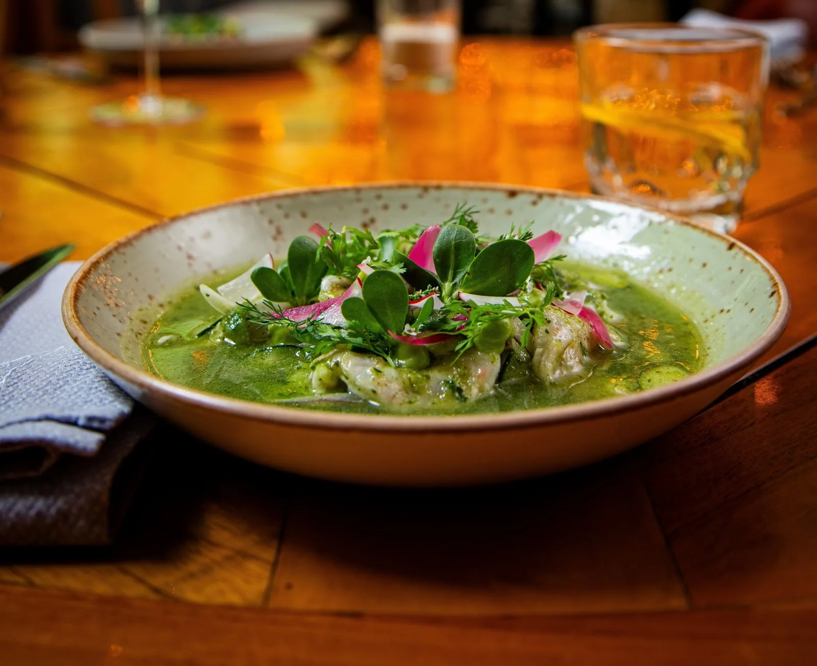 Zanaya - dish green aguachile
